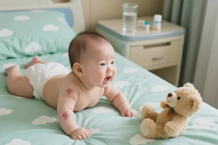 嬰幼兒面部出現(xiàn)濕疹可以治好嗎(圖1)