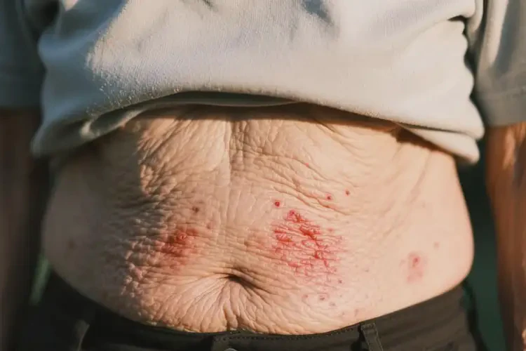 老人肚子偶爾長(zhǎng)濕疹可不可以根治(圖1)