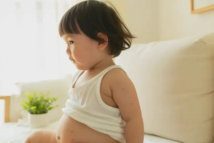 小孩肚子上偶爾起濕疹可以治好嗎(圖2)