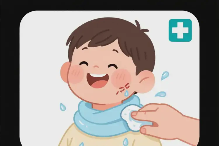 兒童脖子出現(xiàn)濕疹可以治好嗎(圖1)