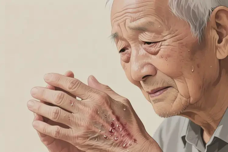 老人身上長濕疹可以治好嗎(圖2)