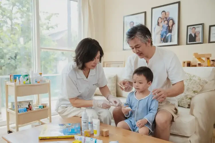 小兒肚子上出濕疹可不可以根治(圖1)