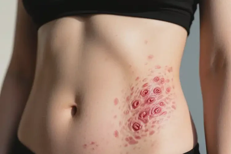 女性肚子經(jīng)常長(zhǎng)濕疹可以治好嗎(圖1)