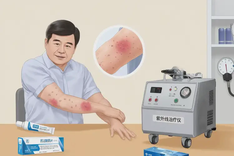 男性手臂上長濕疹可以治好嗎(圖2)