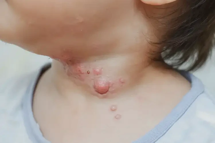 小孩脖子上有湿疹可以治好吗(图4)