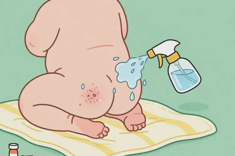 寶寶屁股偶爾起濕疹可以治好嗎(圖1)