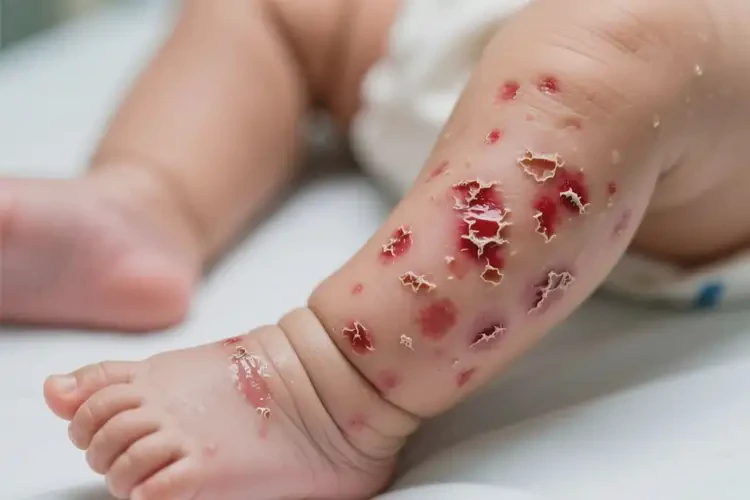 新生兒小腿上容易長濕疹可不可以根治(圖1)