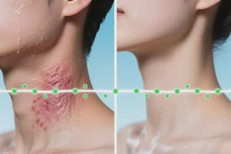 青年人脖子容易長濕疹可不可以根治(圖1)