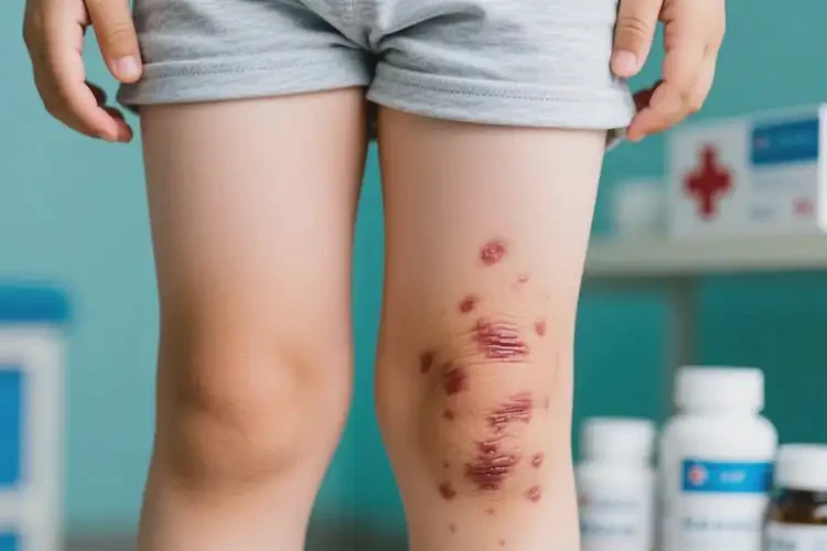 孩子大腿上長濕疹可不可以根治(圖1)