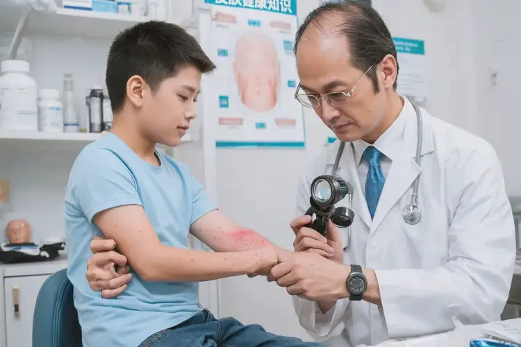 小孩手臂上偶爾長(zhǎng)濕疹可以徹底自愈嗎(圖1)