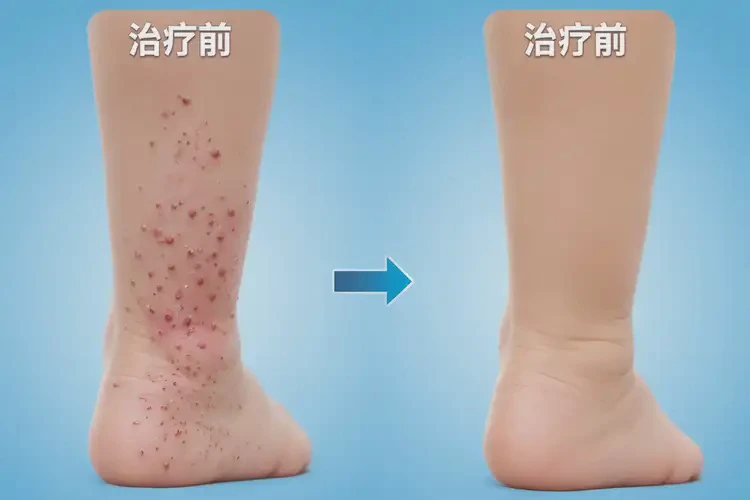 兒童腳上有濕疹可以治好嗎(圖4)