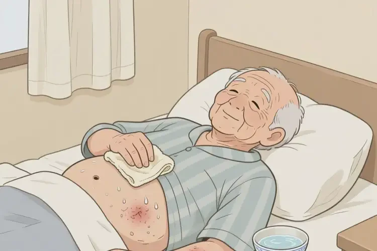 高齡老人肚子上經(jīng)常長濕疹可不可以根治(圖3)