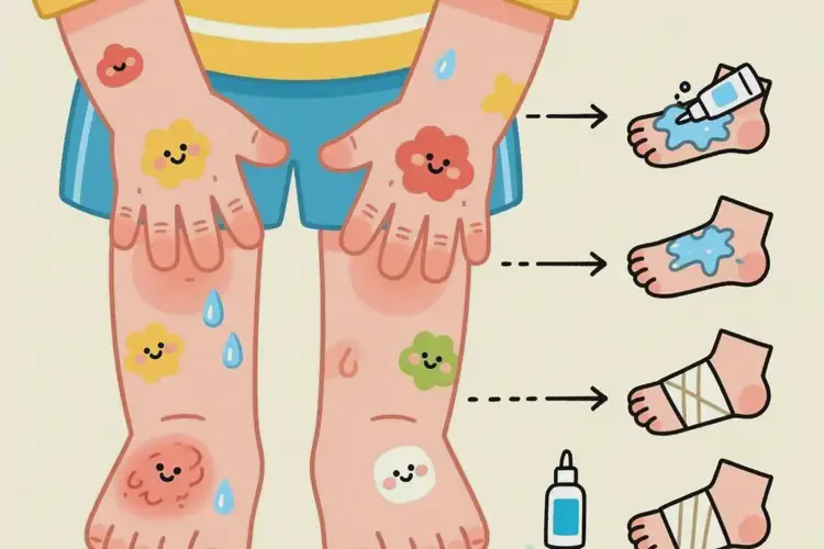 兒童四肢偶爾長(zhǎng)濕疹可以治好嗎(圖2)