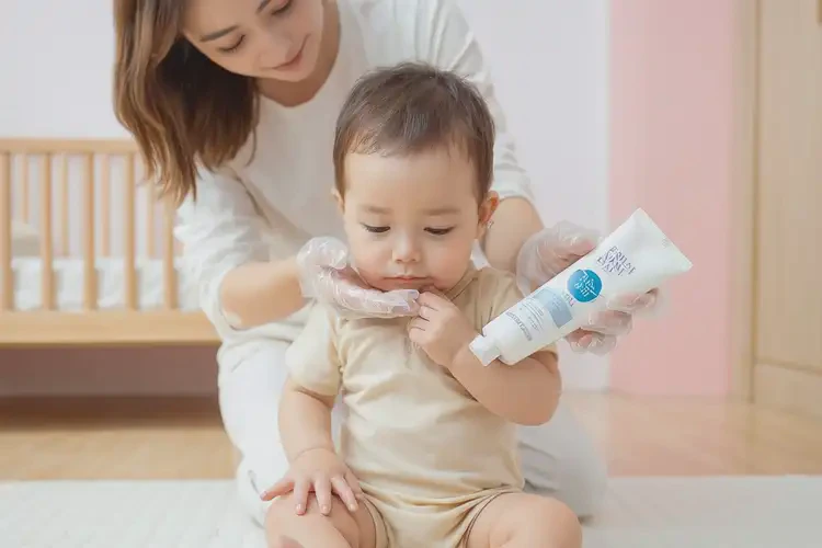 幼兒脖子出現(xiàn)濕疹可不可以根治(圖1)