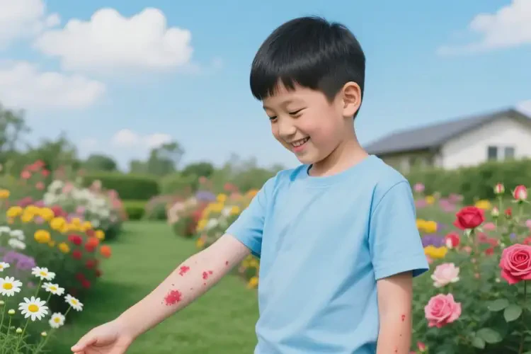 孩子手臂上有濕疹可以治好嗎(圖2)