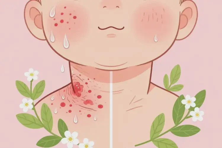 小兒脖子容易長(zhǎng)濕疹可不可以根治(圖3)