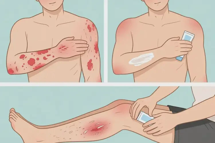 男性四肢長(zhǎng)濕疹可以治好嗎(圖3)