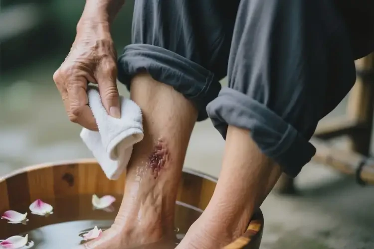 老人小腿长湿疹可不可以根治(图1)