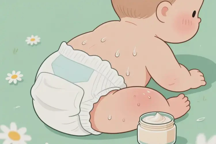 孩子屁股上容易长湿疹可以治好吗(图1)