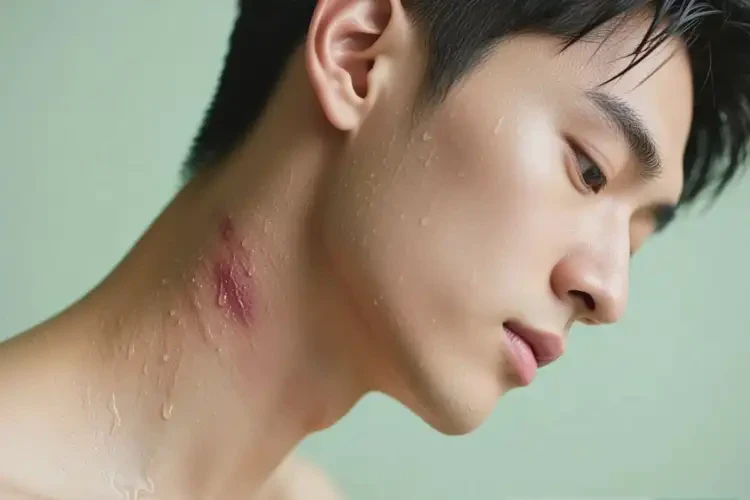 青年人脖子上偶爾起濕疹可不可以根治(圖1)