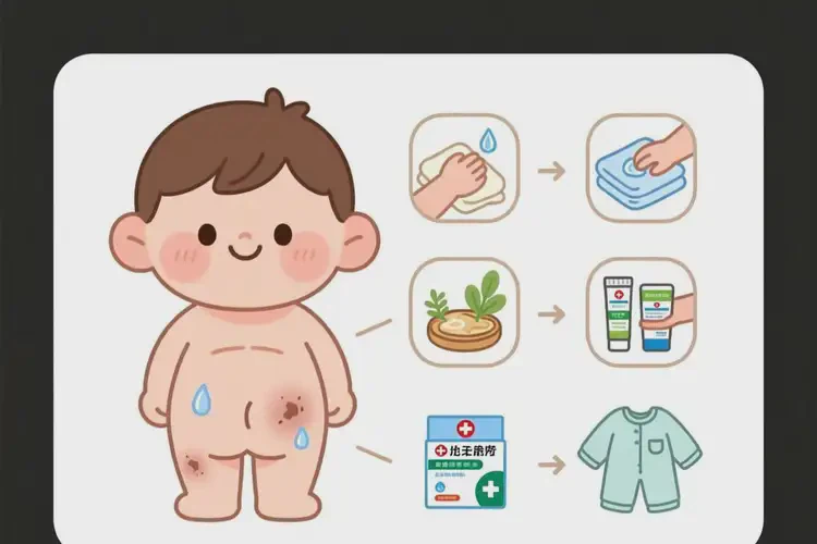 兒童屁股容易起濕疹可以治好嗎(圖3)