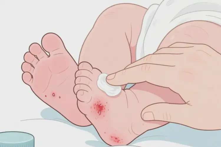 新生兒腳上經(jīng)常長濕疹可不可以根治(圖4)