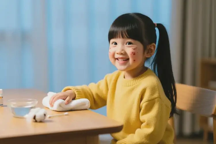 小學(xué)生臉上長濕疹可不可以根治(圖1)