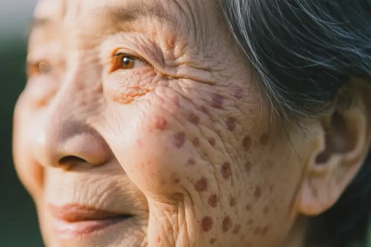 老年人臉上偶爾長濕疹可以治好嗎(圖1)