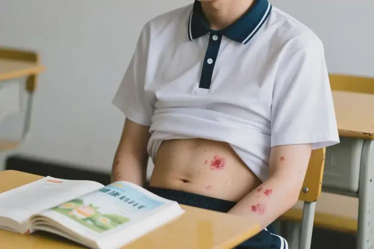 大学生肚子上出现湿疹可不可以根治(图2)