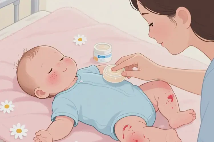 寶寶全身長(zhǎng)濕疹可以治好嗎(圖3)