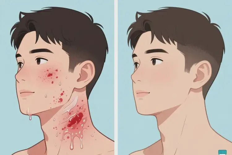 男生脖子有濕疹可不可以根治(圖1)