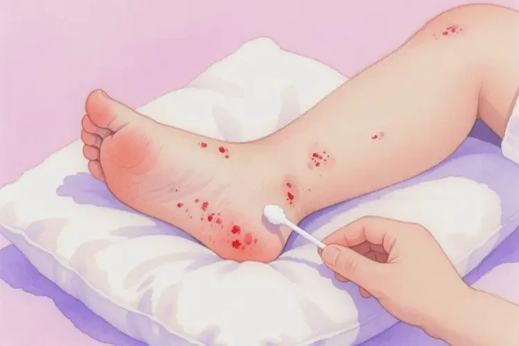 幼兒腳上出現(xiàn)濕疹可不可以根治(圖1)