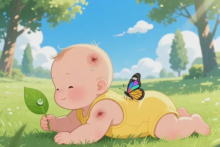 婴儿身上偶尔长湿疹可以治好吗(图2)