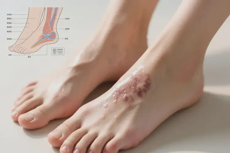 女性腳上容易長(zhǎng)濕疹可不可以根治(圖1)