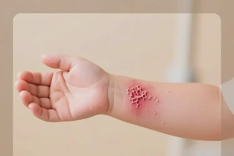小孩手臂上起湿疹可以治好吗(图4)