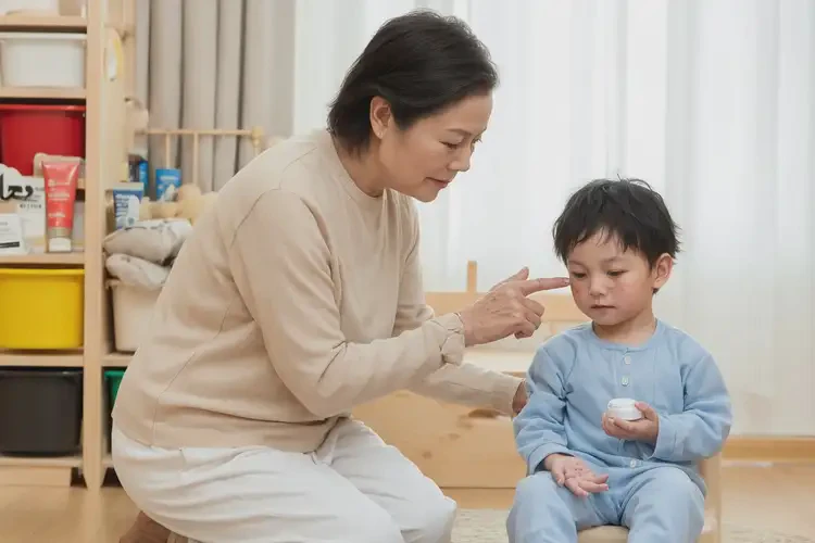 小孩臉上經(jīng)常長濕疹可以治好嗎(圖2)