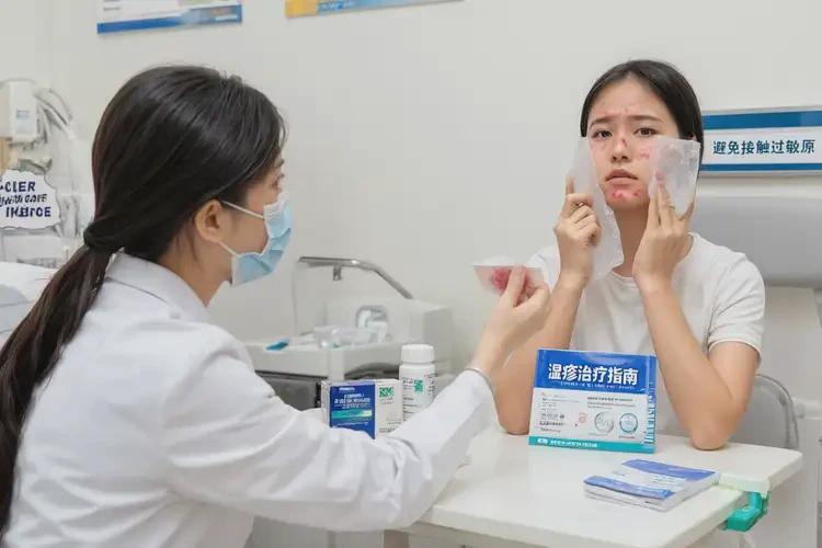 女性面部偶尔长湿疹可不可以根治(图4)