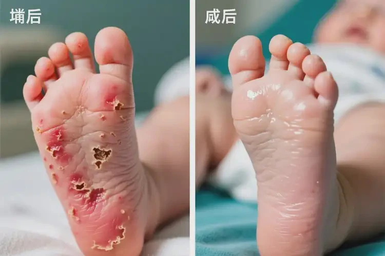 嬰兒腳上容易長濕疹可以治好嗎(圖4)