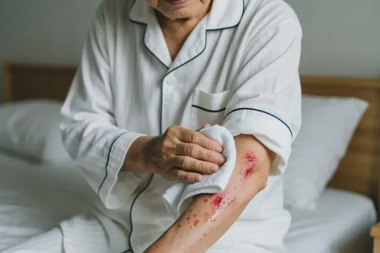 老人全身出现湿疹可不可以根治(图1)