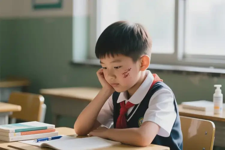 中學(xué)生臉上有濕疹可不可以根治(圖1)