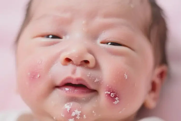新生兒面部容易起濕疹可不可以根治(圖1)