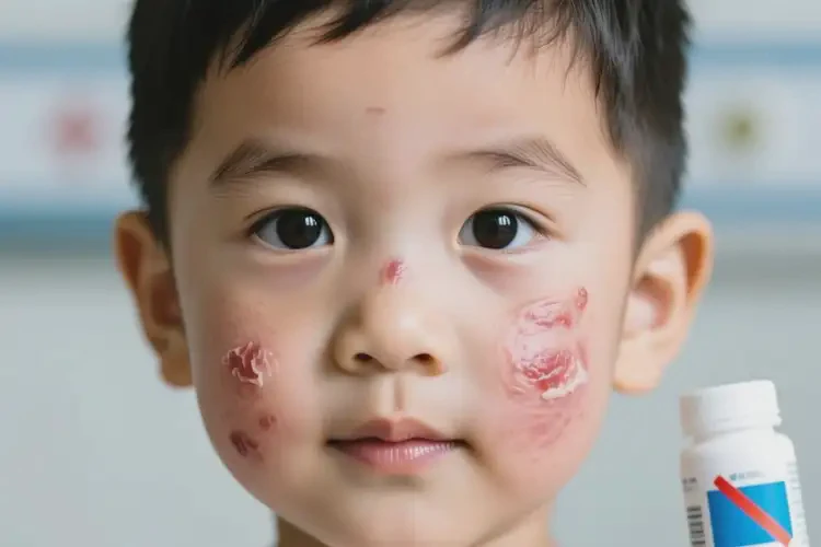 小孩面部長(zhǎng)濕疹可以治好嗎(圖2)