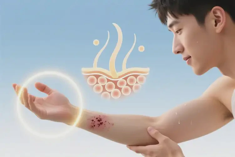 男生手臂容易長濕疹可不可以根治(圖1)