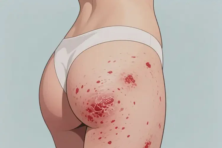 女性屁股出濕疹可不可以根治(圖1)