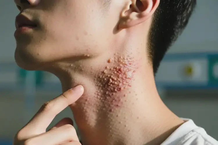 青年人脖子上長濕疹可不可以根治(圖2)