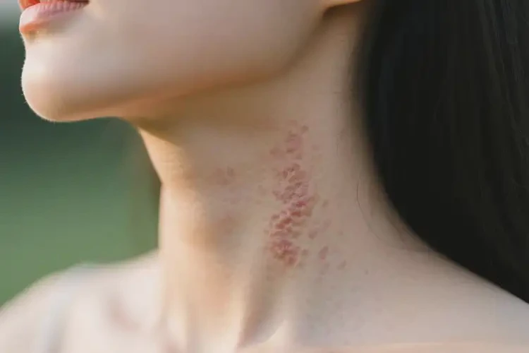 女人脖子出現(xiàn)濕疹可不可以根治(圖3)