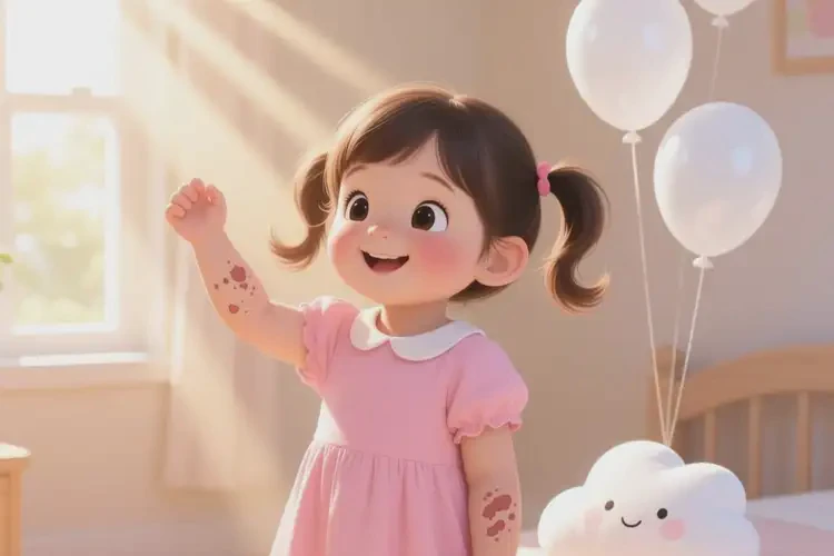 少兒手臂上經(jīng)常長濕疹可以治好嗎(圖1)