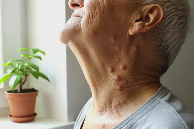 老人脖子起濕疹可以治好嗎(圖3)