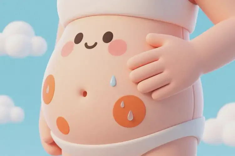 男生肚子偶尔长湿疹可不可以根治(图1)