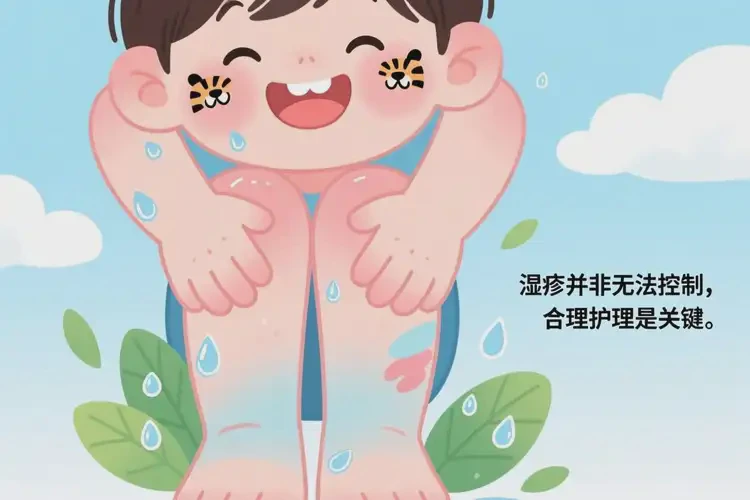 孩子四肢出濕疹可不可以根治(圖1)